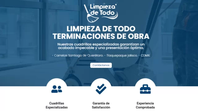 Limpieza de todo obra